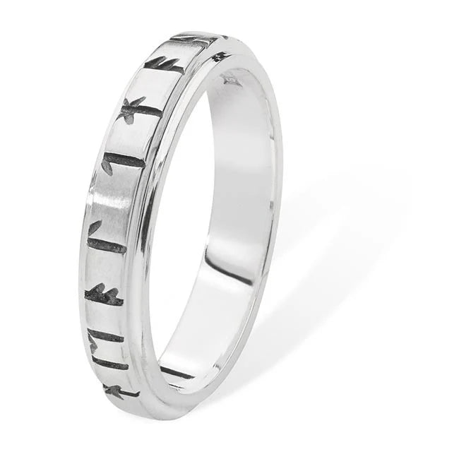 Runic Sterling Silver Ring - 16032-1 Aurora