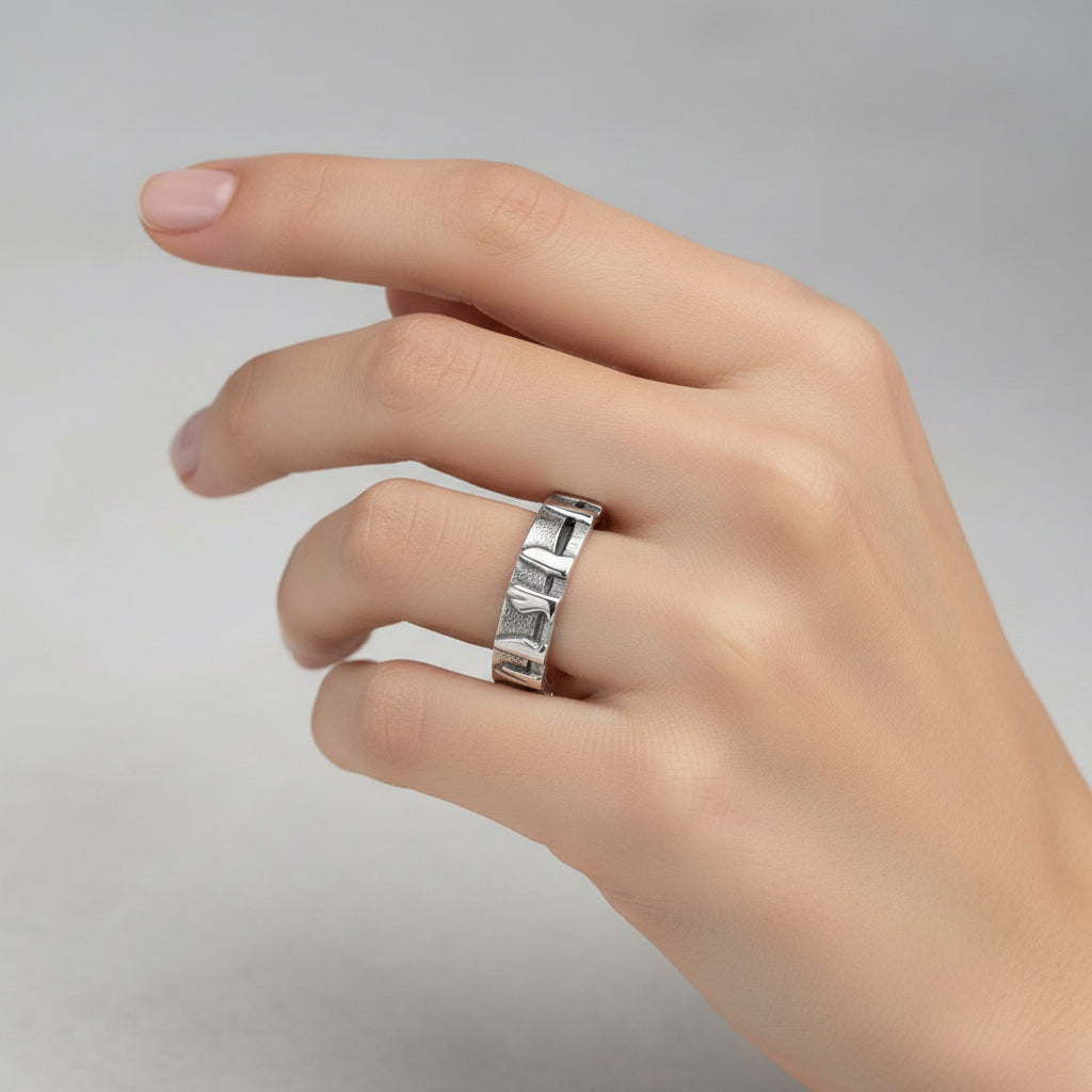 Ring of Brodgar Silver Ring - 16041-1 Aurora