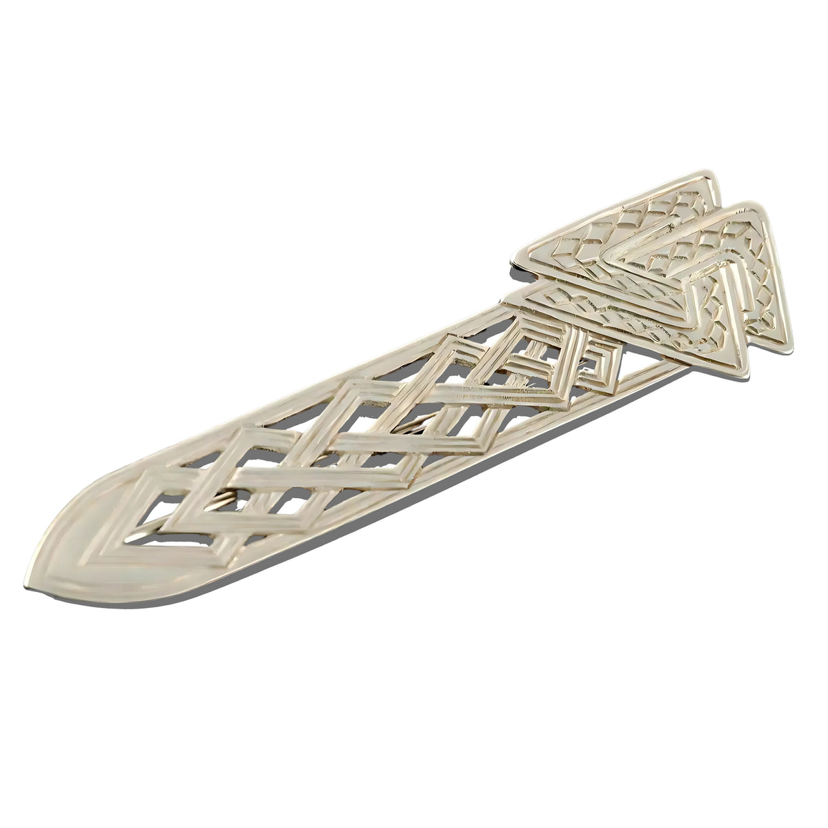 Silver Or Gold Celtic Kilt Pin - K3- Shetland