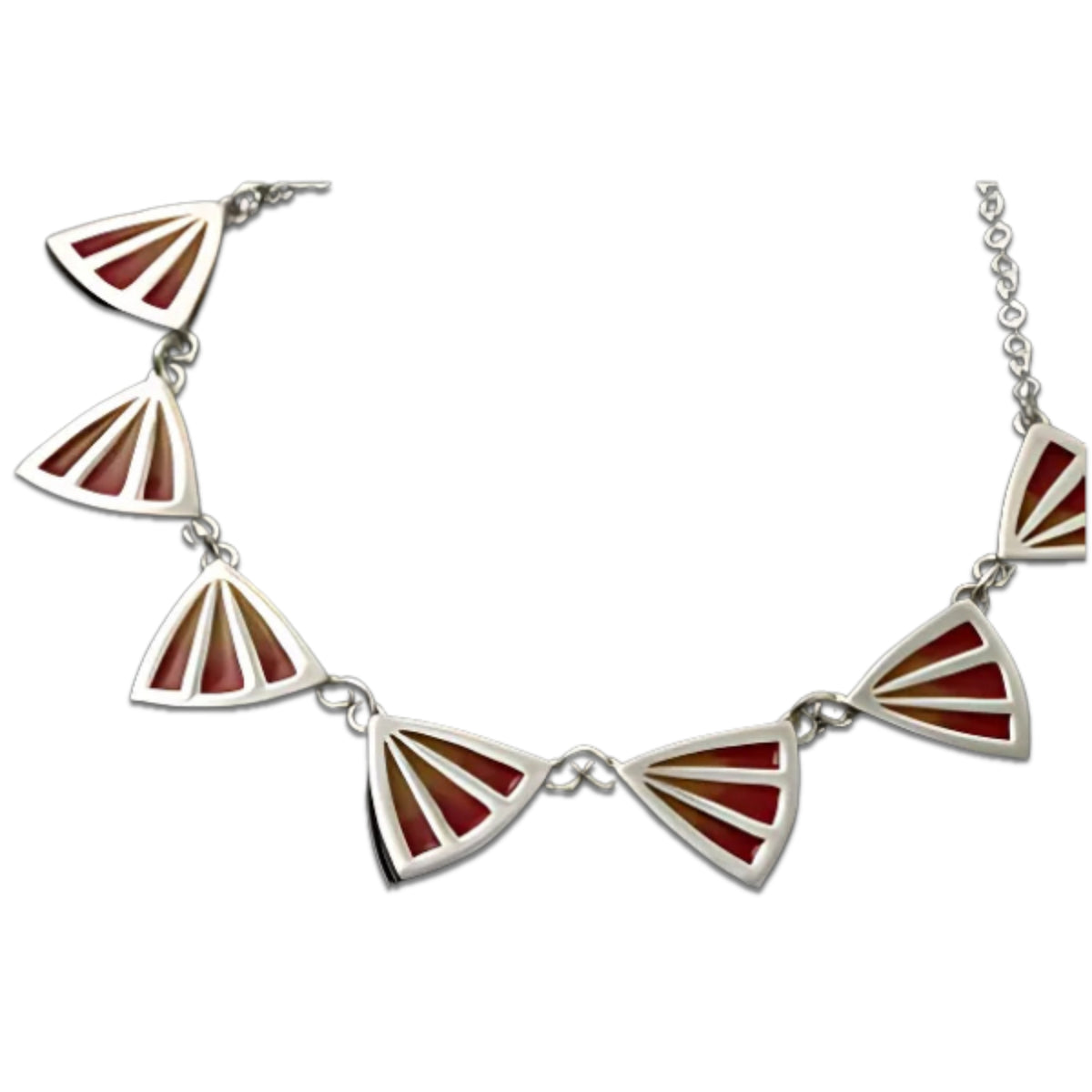 Sterling Silver Celtic Fire Necklace - CFP08- Shetland