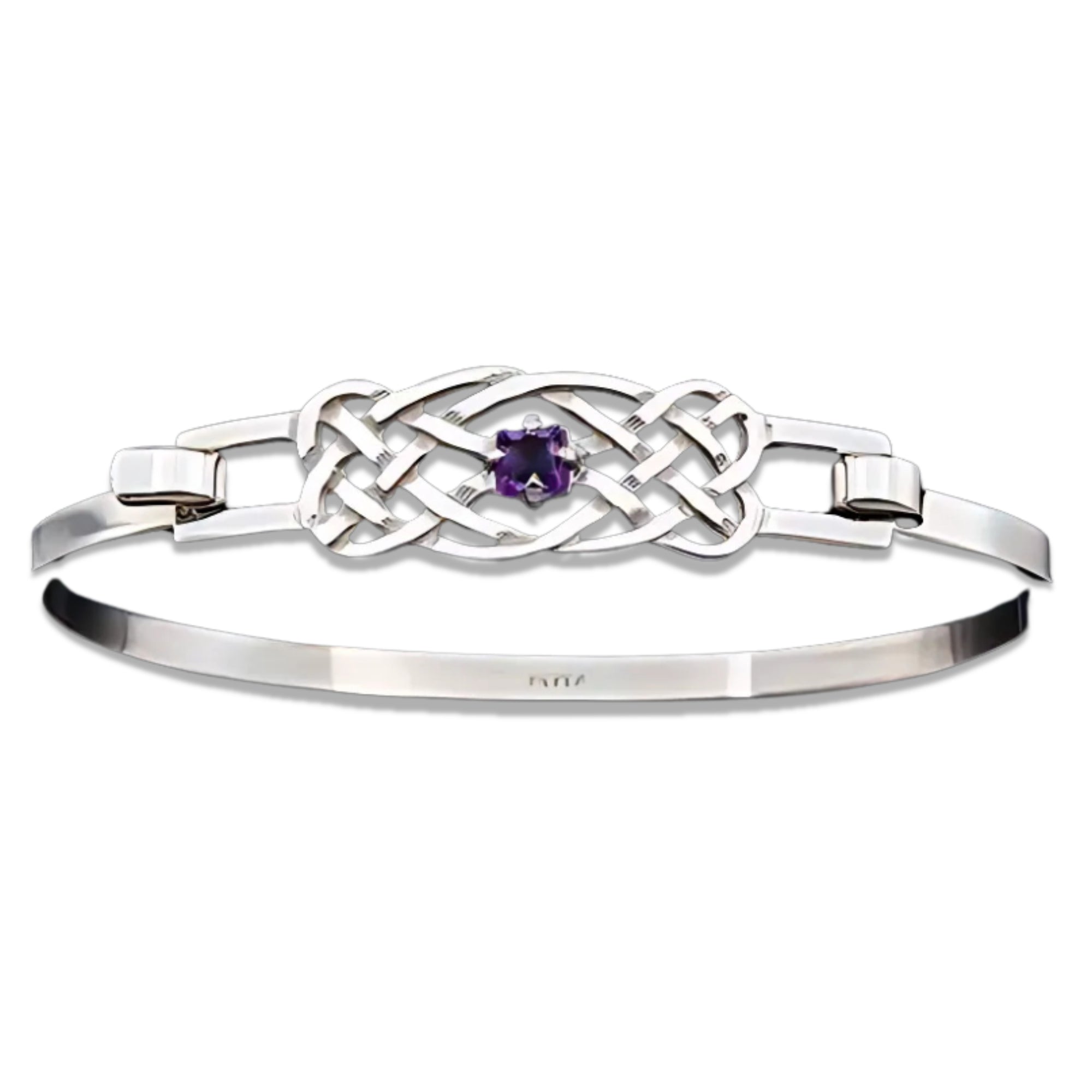 Sterling Silver Celtic Bangle - BA990