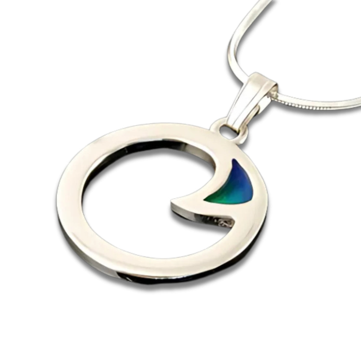 Silver And Enamel Celtic Fire Pendant - CFP13-CF Shetland