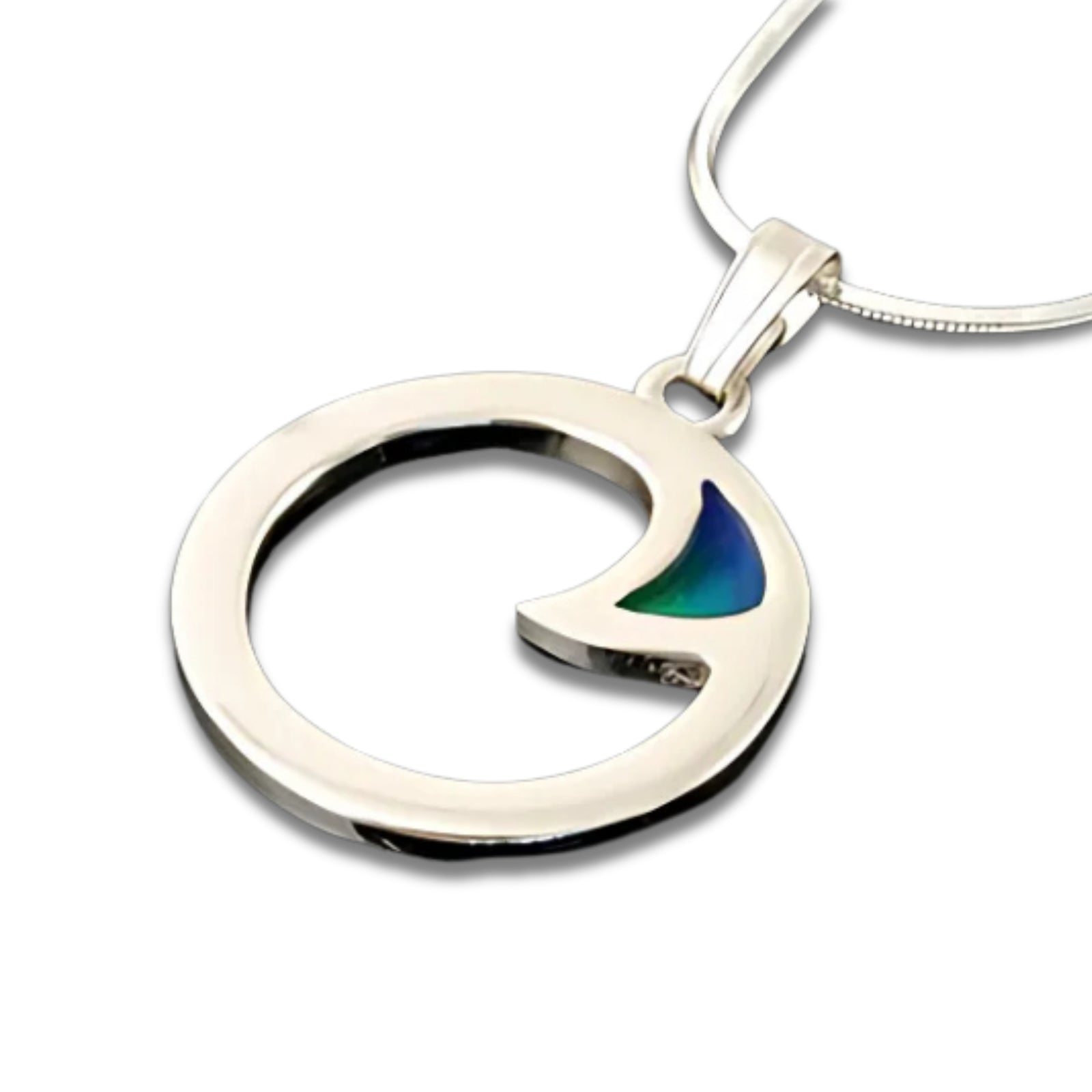Silver And Enamel Celtic Fire Pendant - CFP13-CF Shetland