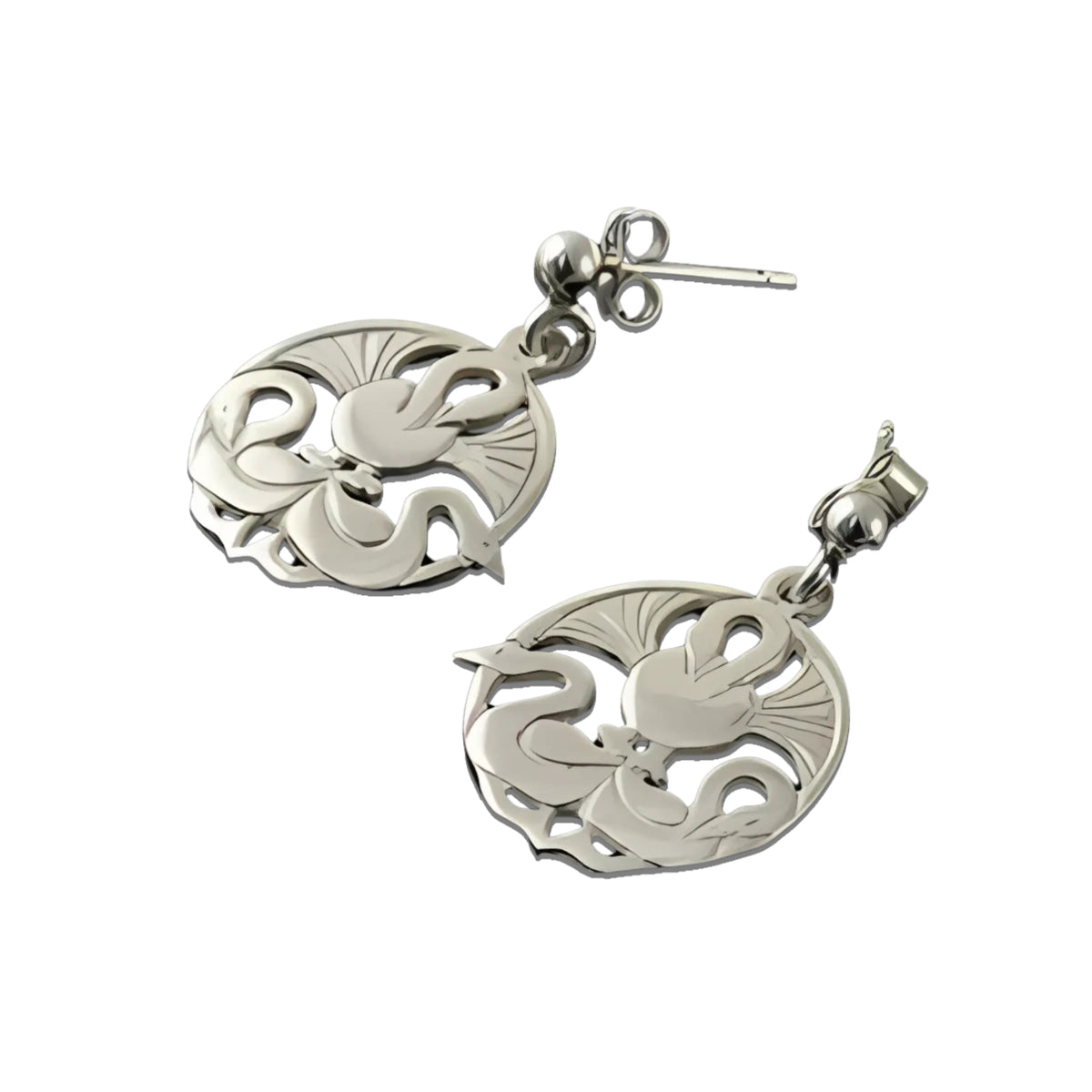 Silver Or Gold Three Nornes Earrings - E77- Shetland