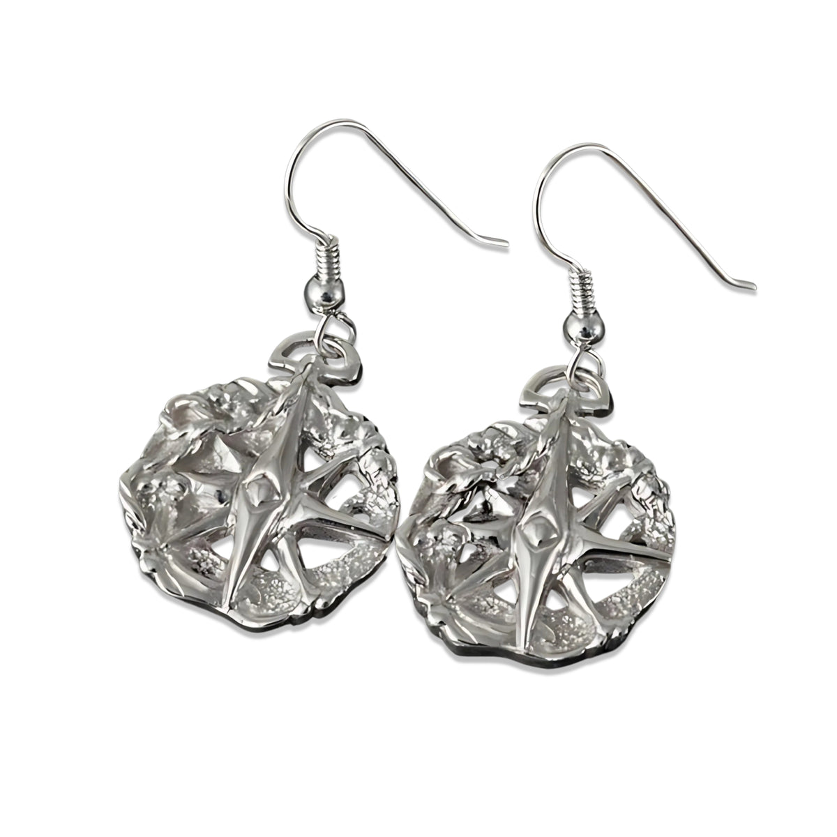 60 Degree North Silver Drop Earrings - E611 Shetland