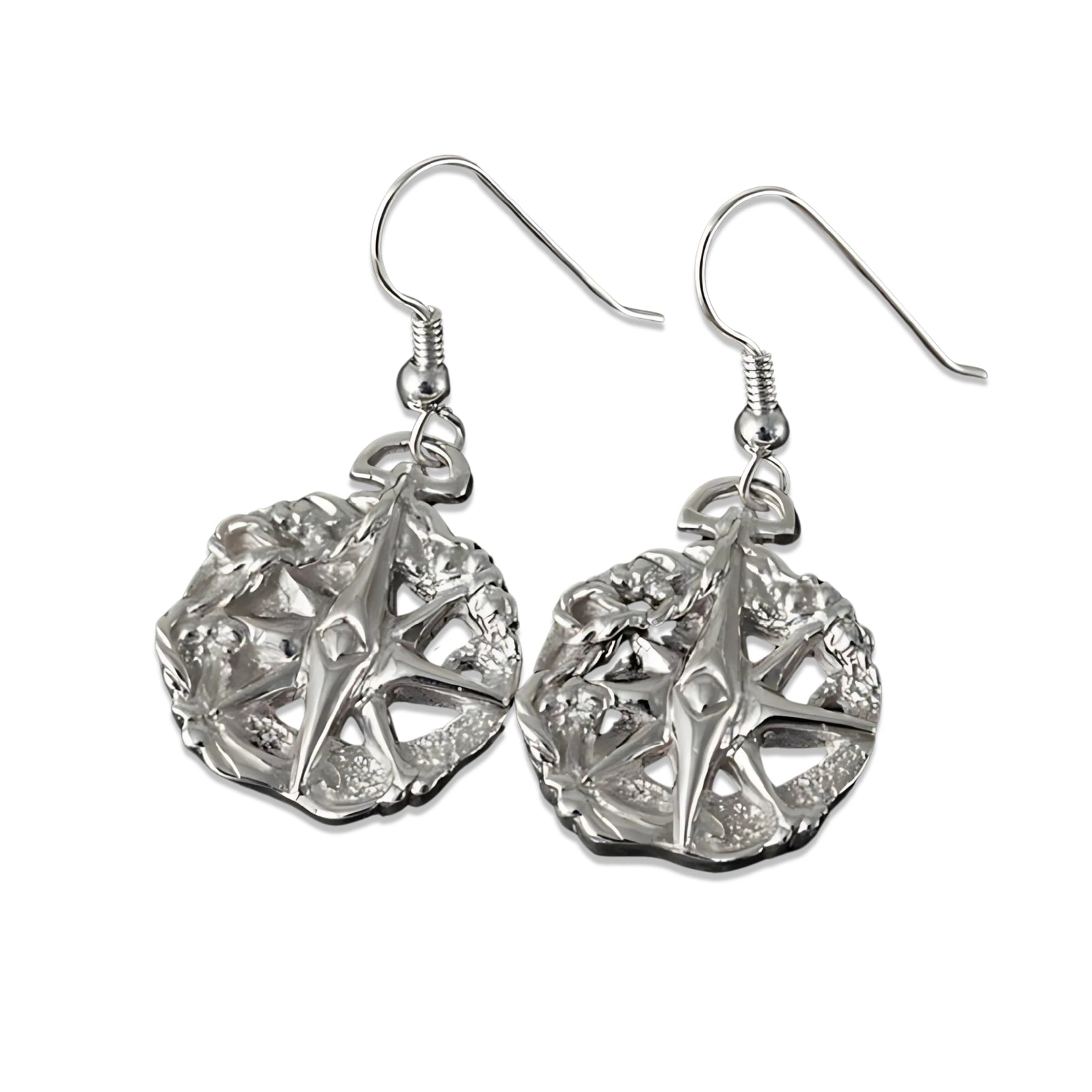 60 Degree North Silver Drop Earrings - E611 Shetland