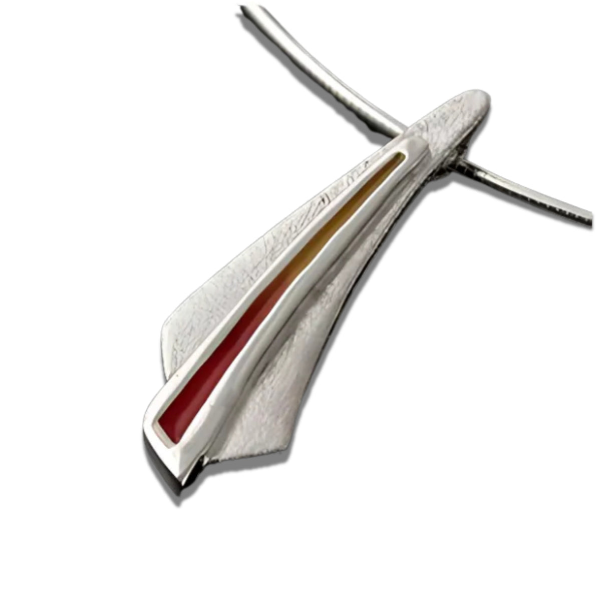 Silver And Enamel Celtic Fire Two Tone Pendant - CFP03 Shetland