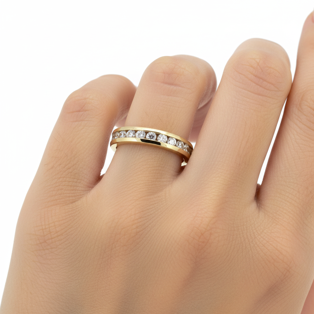 18ct Yellow Gold and Diamond 1 Carat Eternity ring