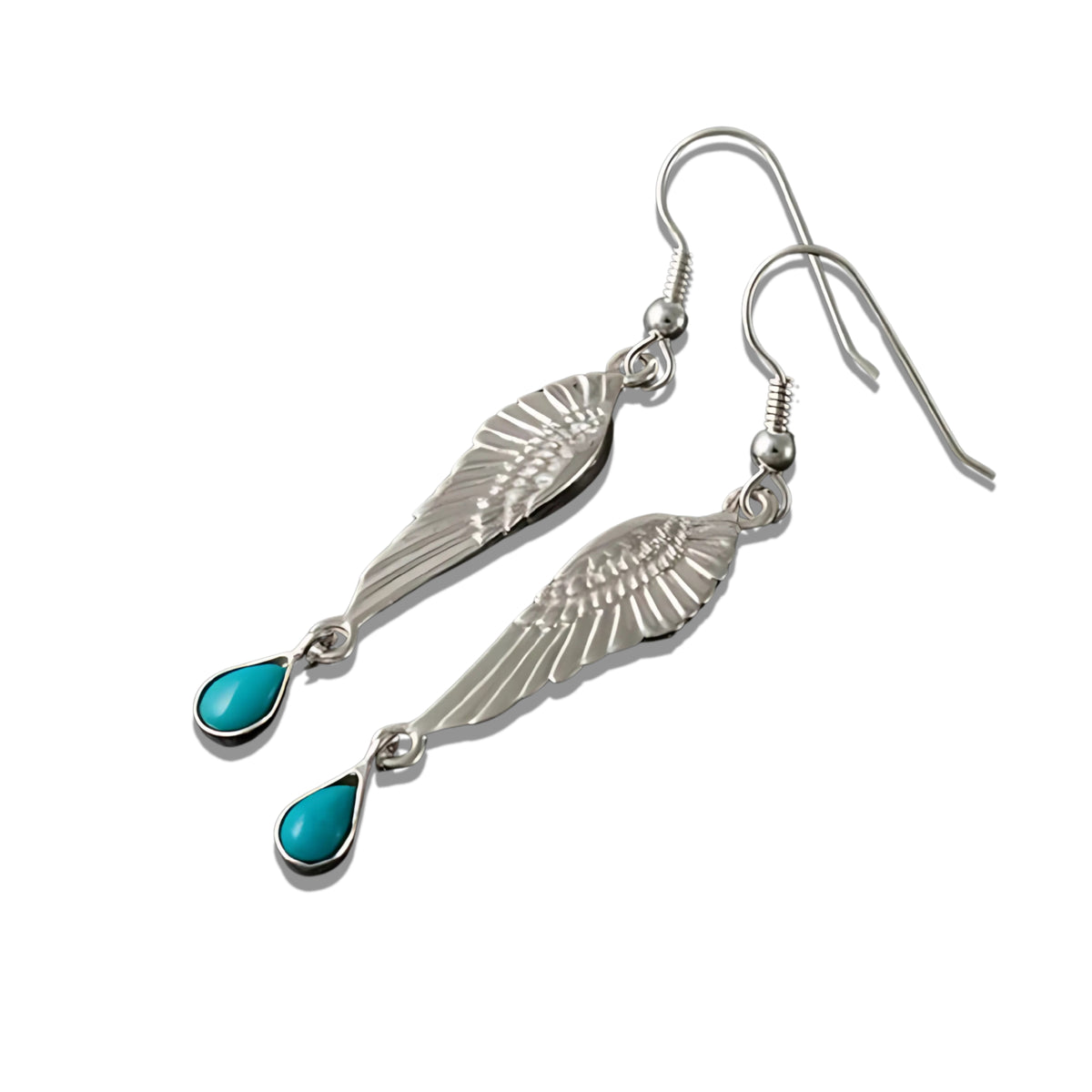 Freija Silver Drop Earrings With Various Gemstones - FRE07 Shetland