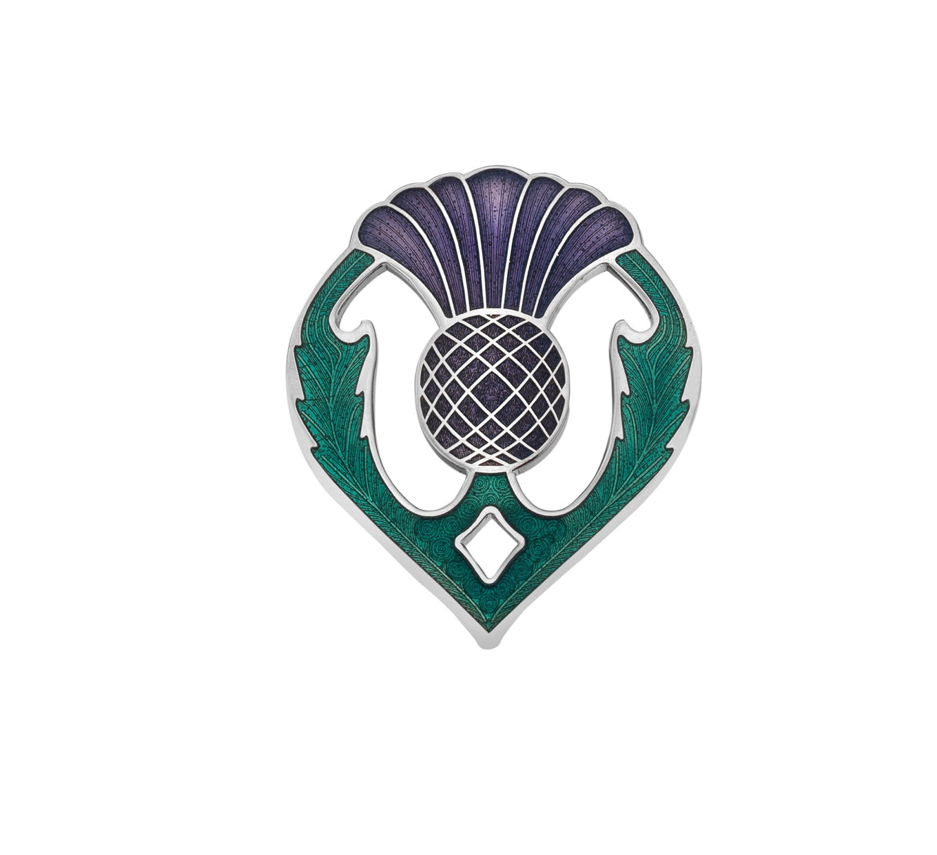 Sea Gems Thistle Brooch - 3096LG