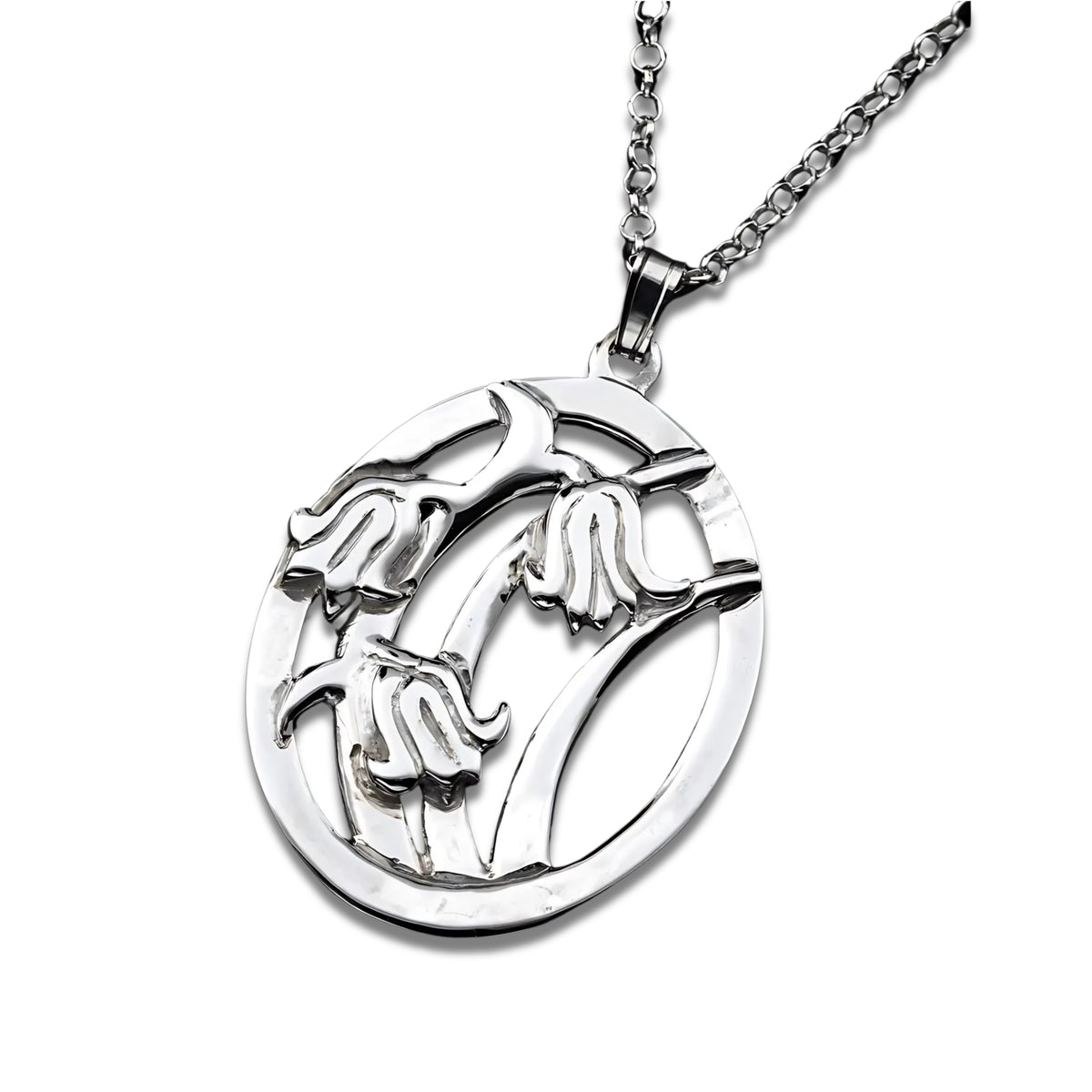 Sterling Silver Or 9ct Gold Bluebells Pendant - P256 Shetland