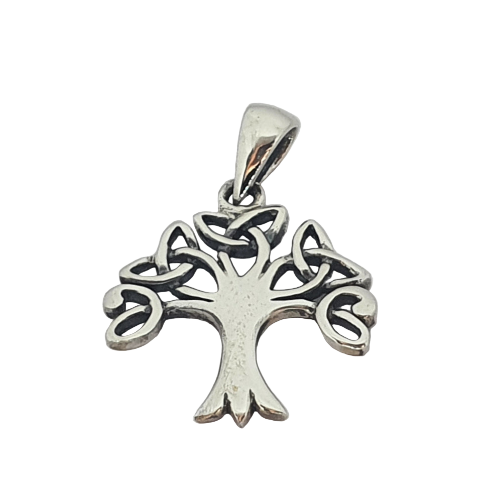 Sea Gems Sterling Silver Tree of Life Pendant  - 4322