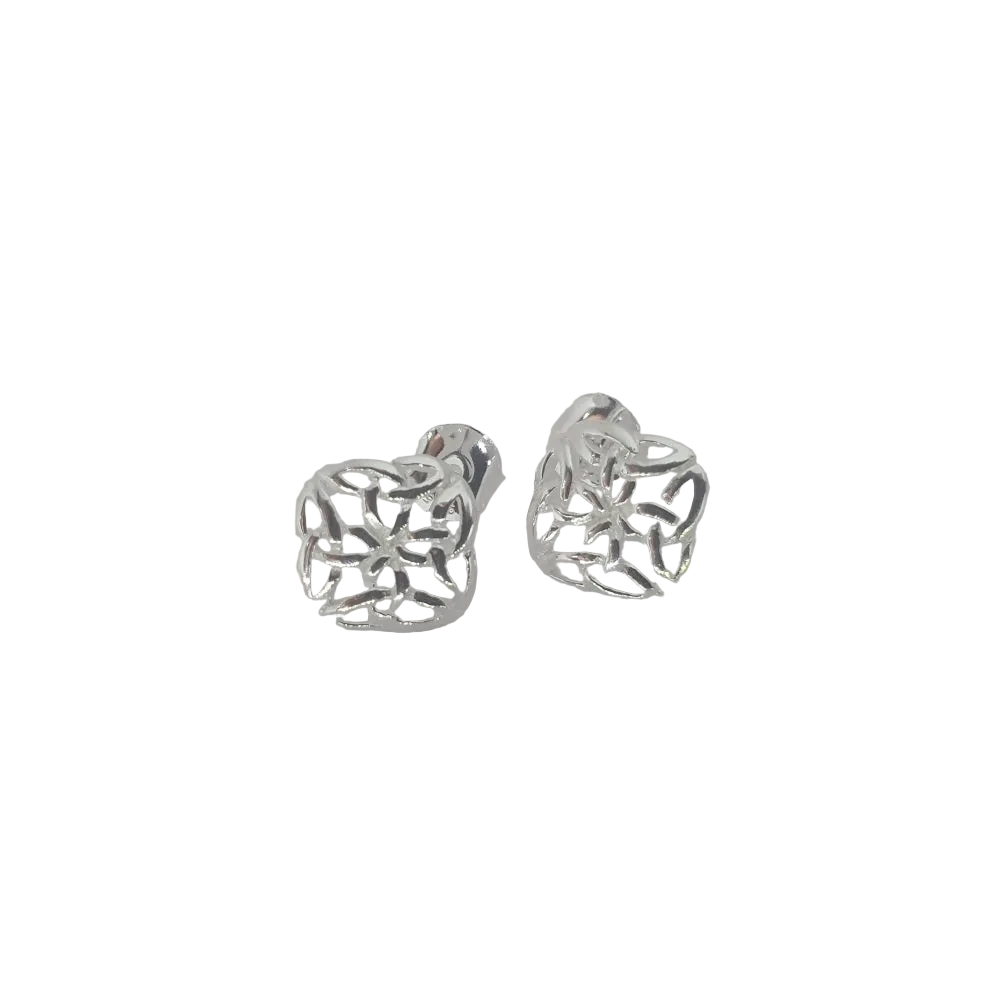 Sea Gems Sterling Silver Celtic Knotwork Stud Earrings  - 9156