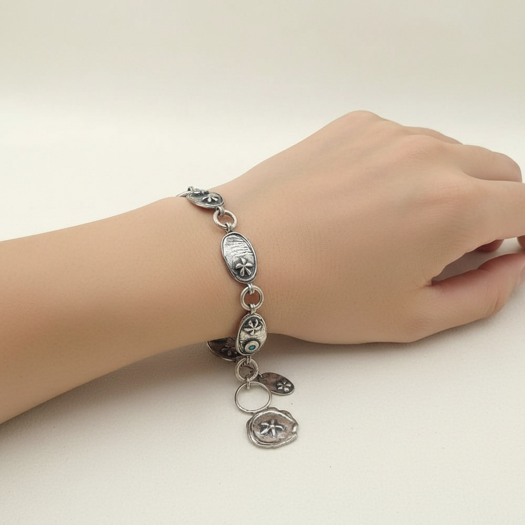 Designer Sterling Silver Contemporary Bracelet