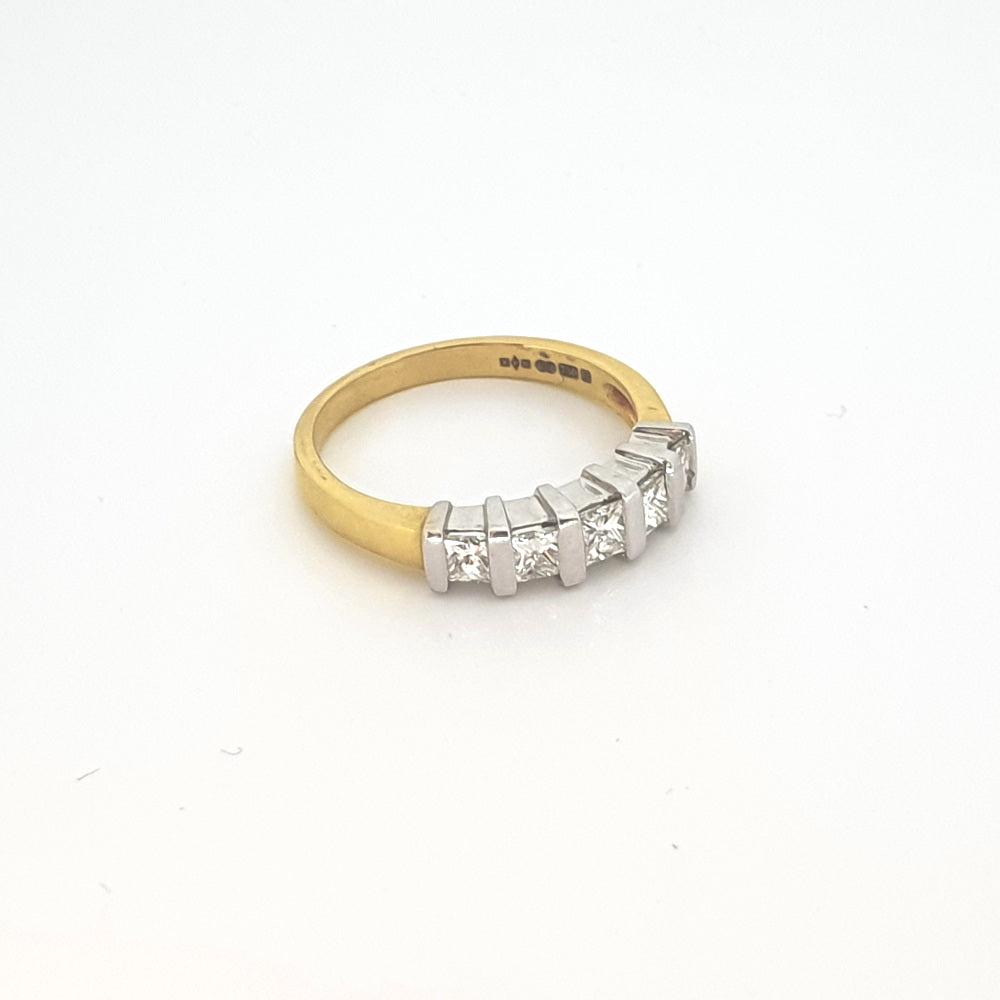 18ct Yellow and White Gold and Diamond Ring - 101968