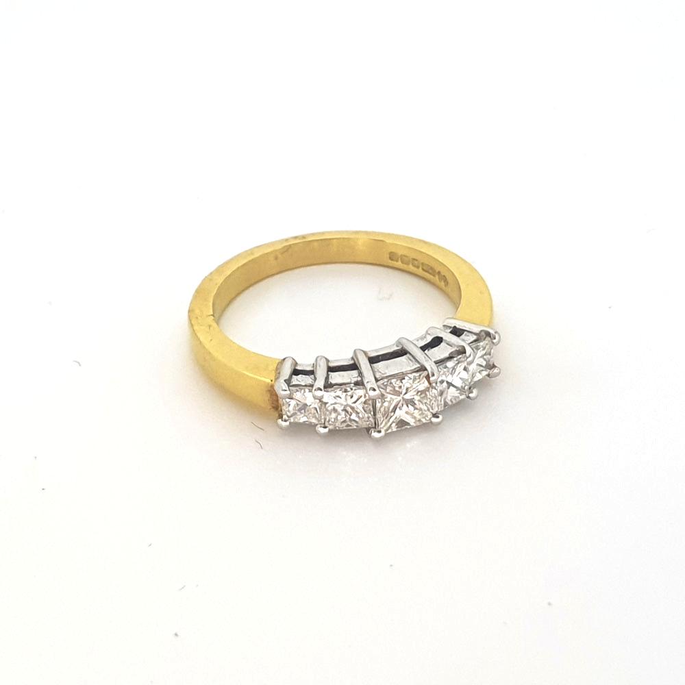 18ct Yellow and White Gold and Diamond Ring - 10D0041