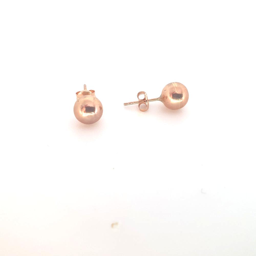 Rose gold stud earrings sale on sale
