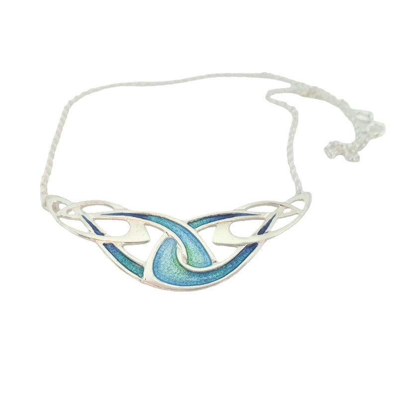 Celtic Sterling Silver and Enamel Necklace -  EN26 Ortak