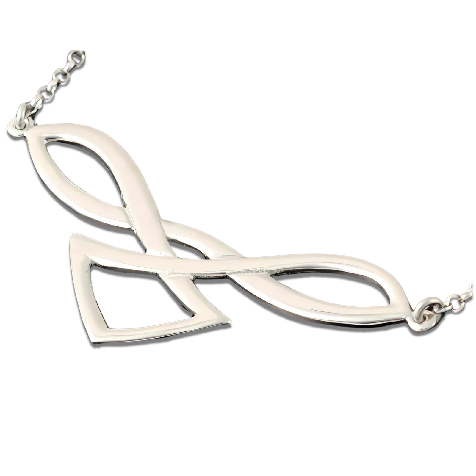 Sterling Silver Line Of Life Necklace - P790 Shetland