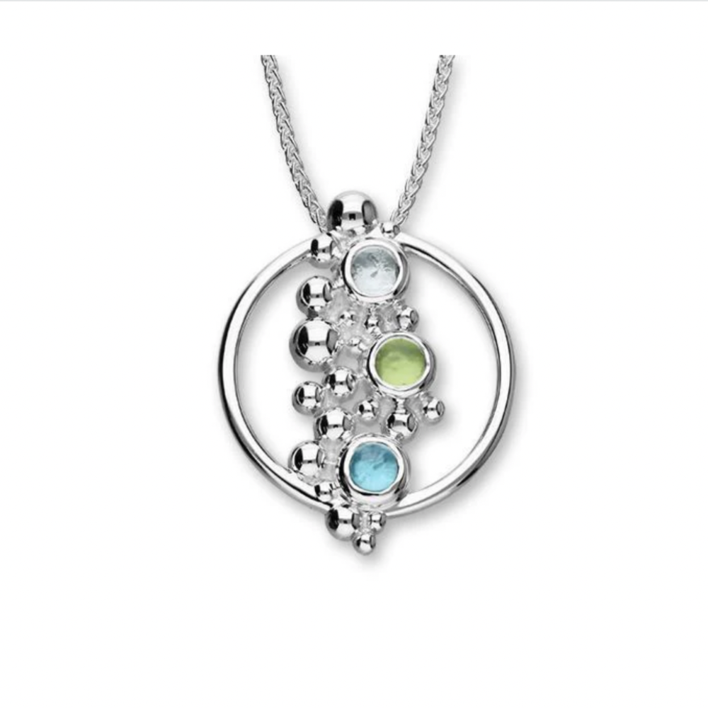 Drofn Sterling Silver Bubbles Pendant - cp390 Ortak