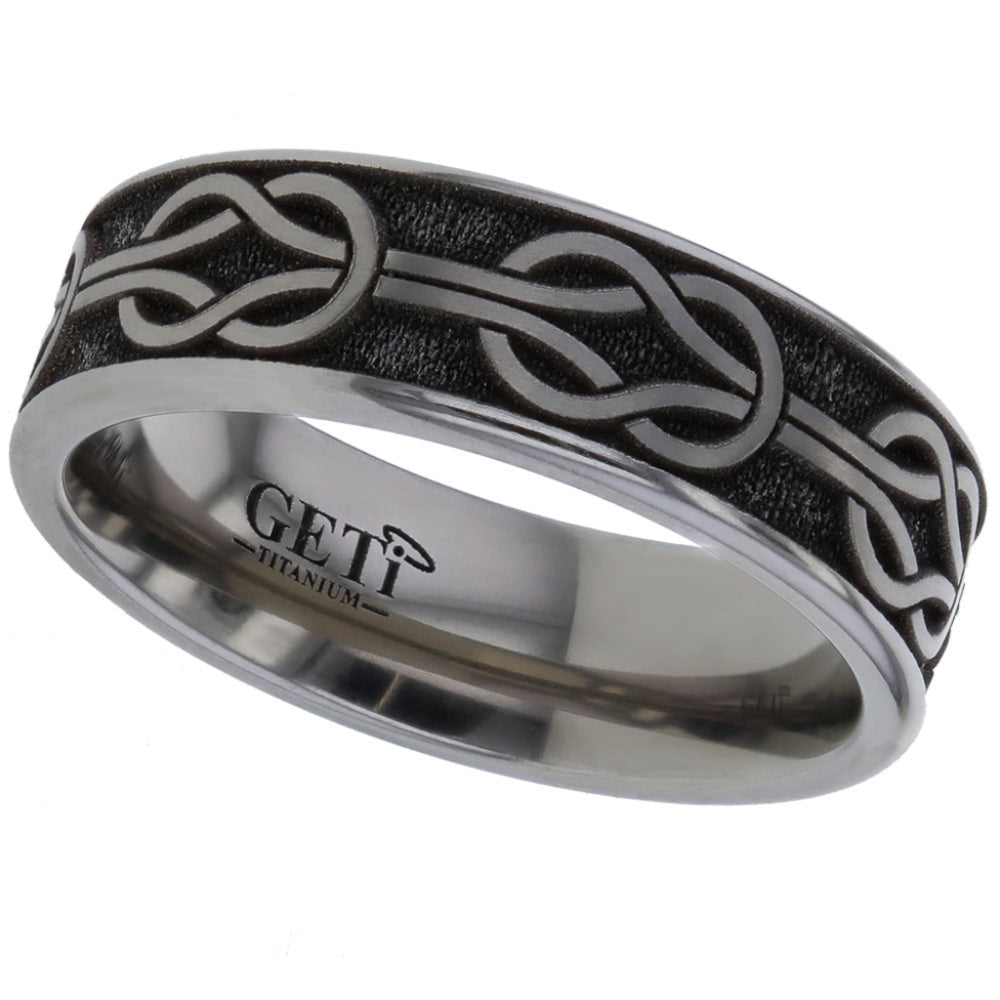 Celtic Titanium Ring - 2226-CLK10