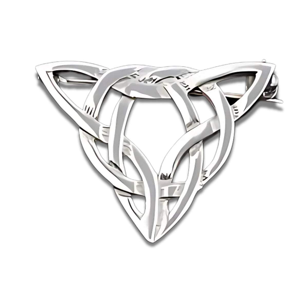 Sterling Silver or Gold Celtic Brooch - B191 Shetland