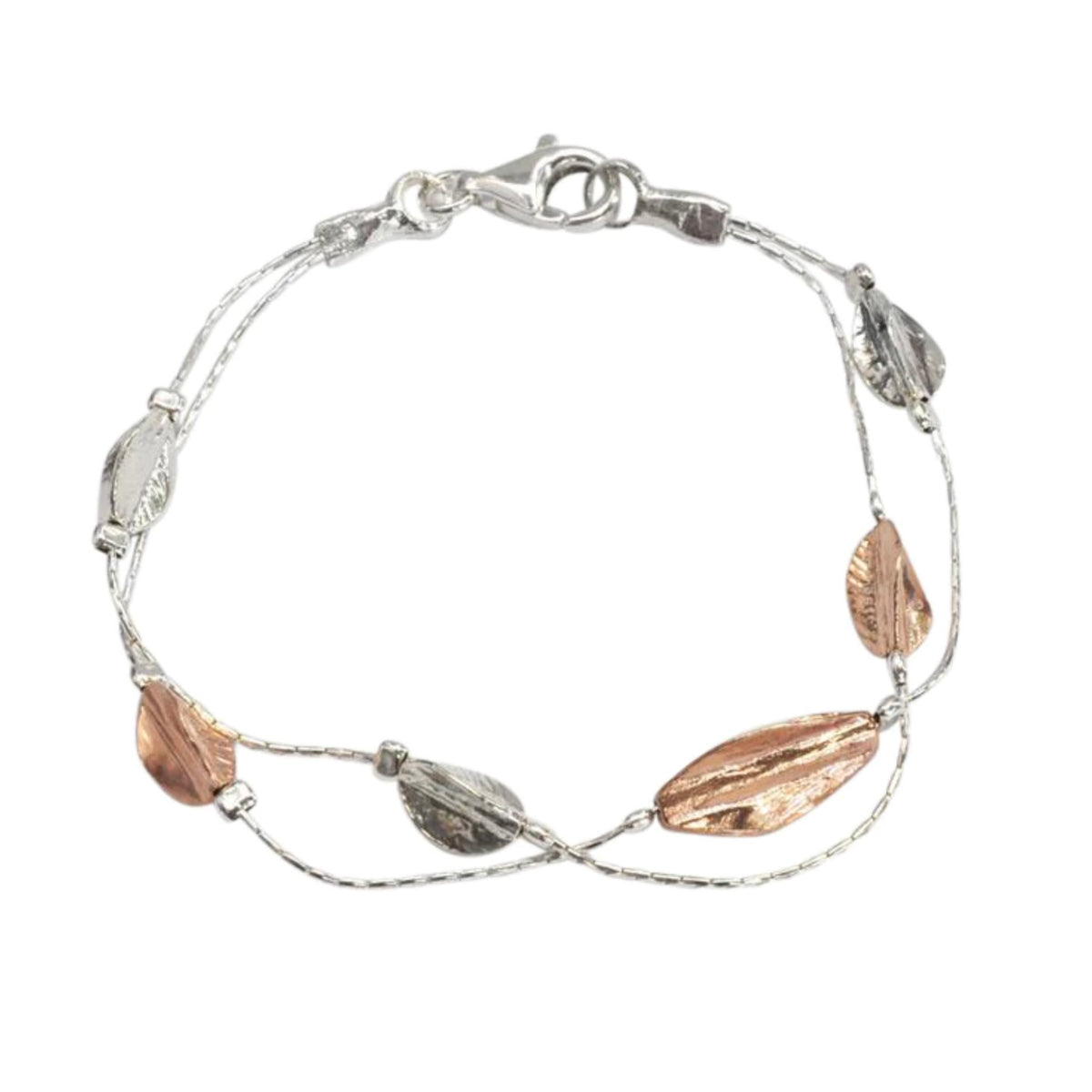 Two Tone Silver Bracelet