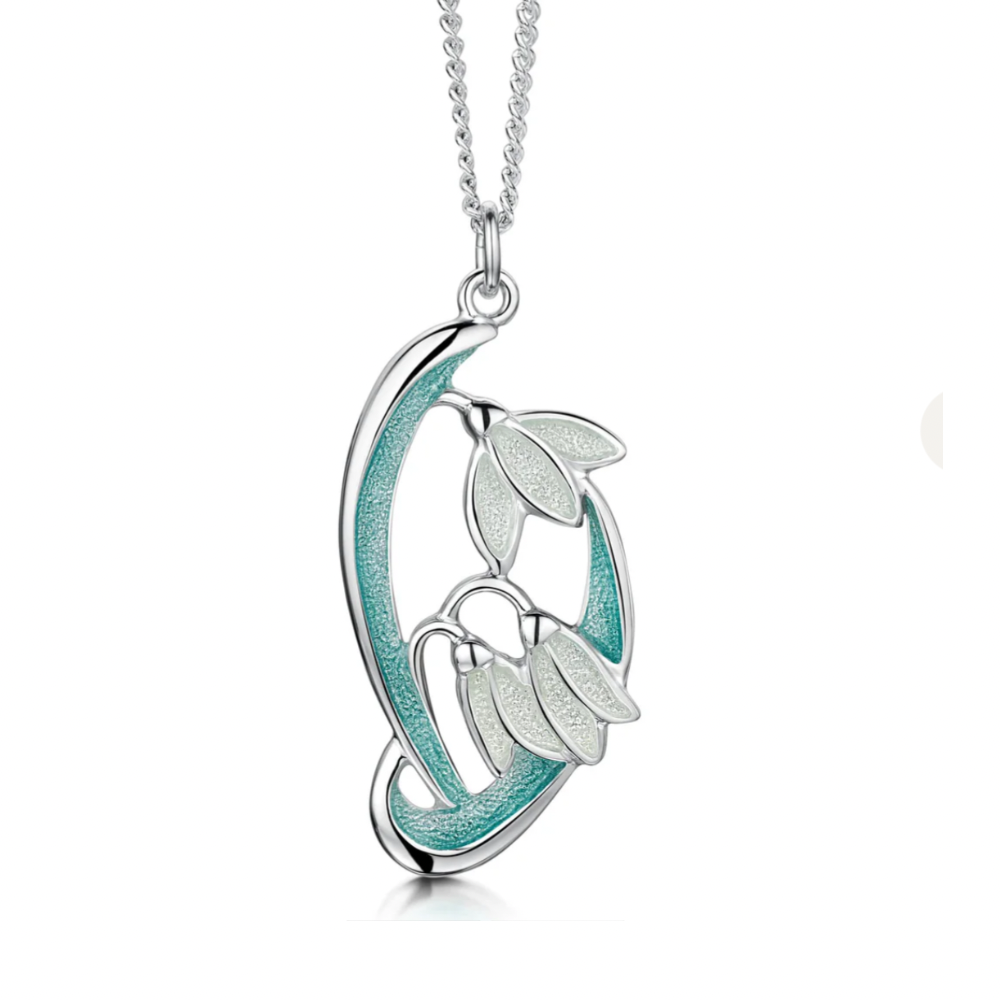 Sheila Fleet Snowdrop Pendant | EP230 |Spring Flower