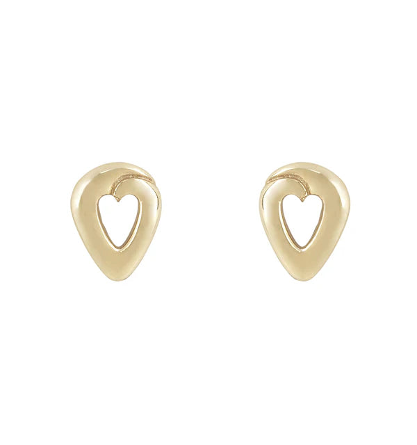 Amore Gold Stud Earring