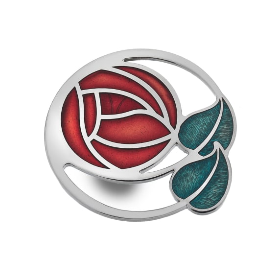 Sea Gems  Enamel Large Mackintosh Brooch - 7261