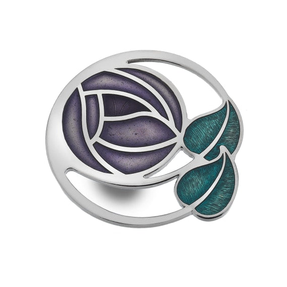 Sea Gems  Enamel Large Mackintosh Brooch - 7261