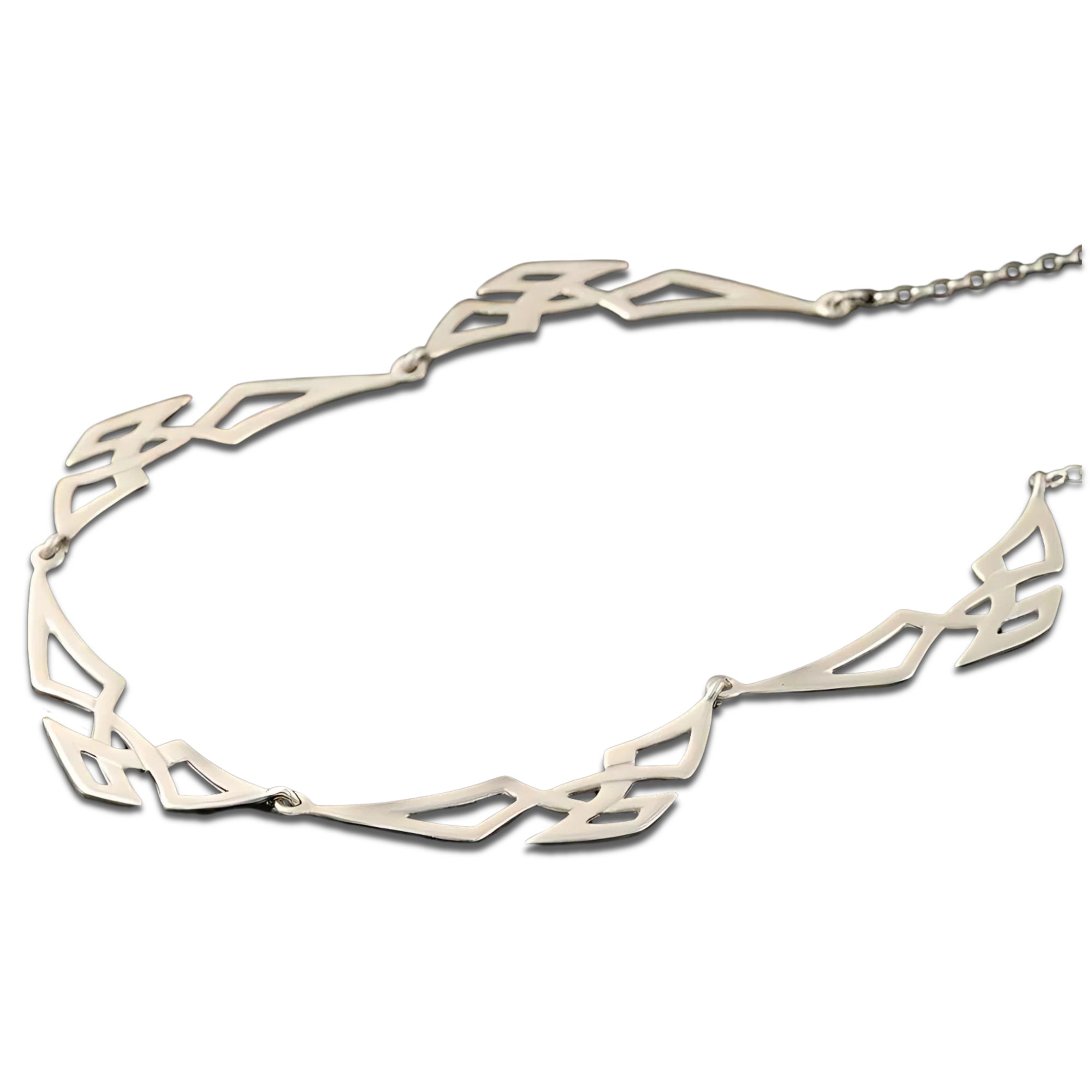 Triquetra Five Part Line Of Life Necklace - P785 Shetland