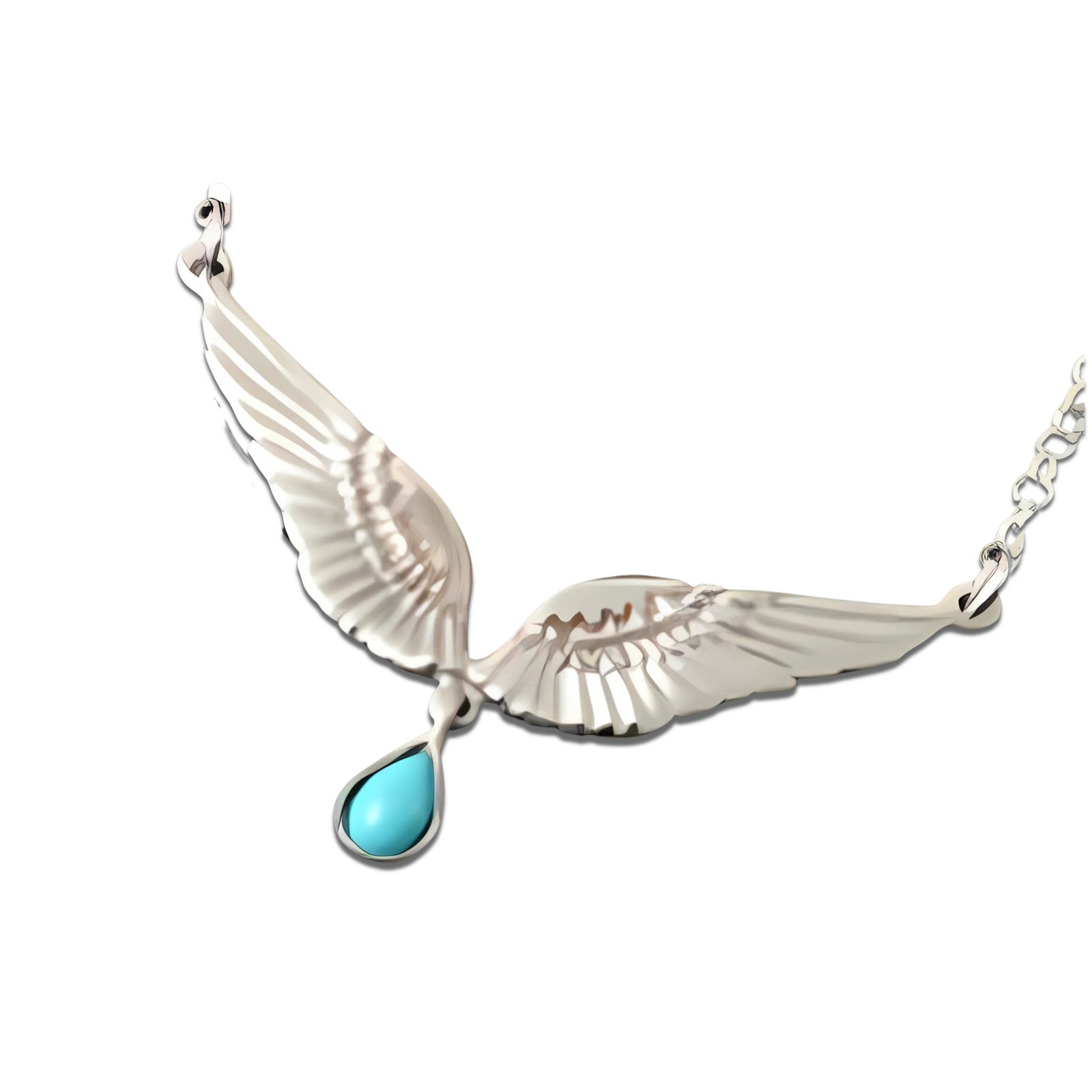 Freija Silver Necklace With Gemstone - FRP06T Shetland