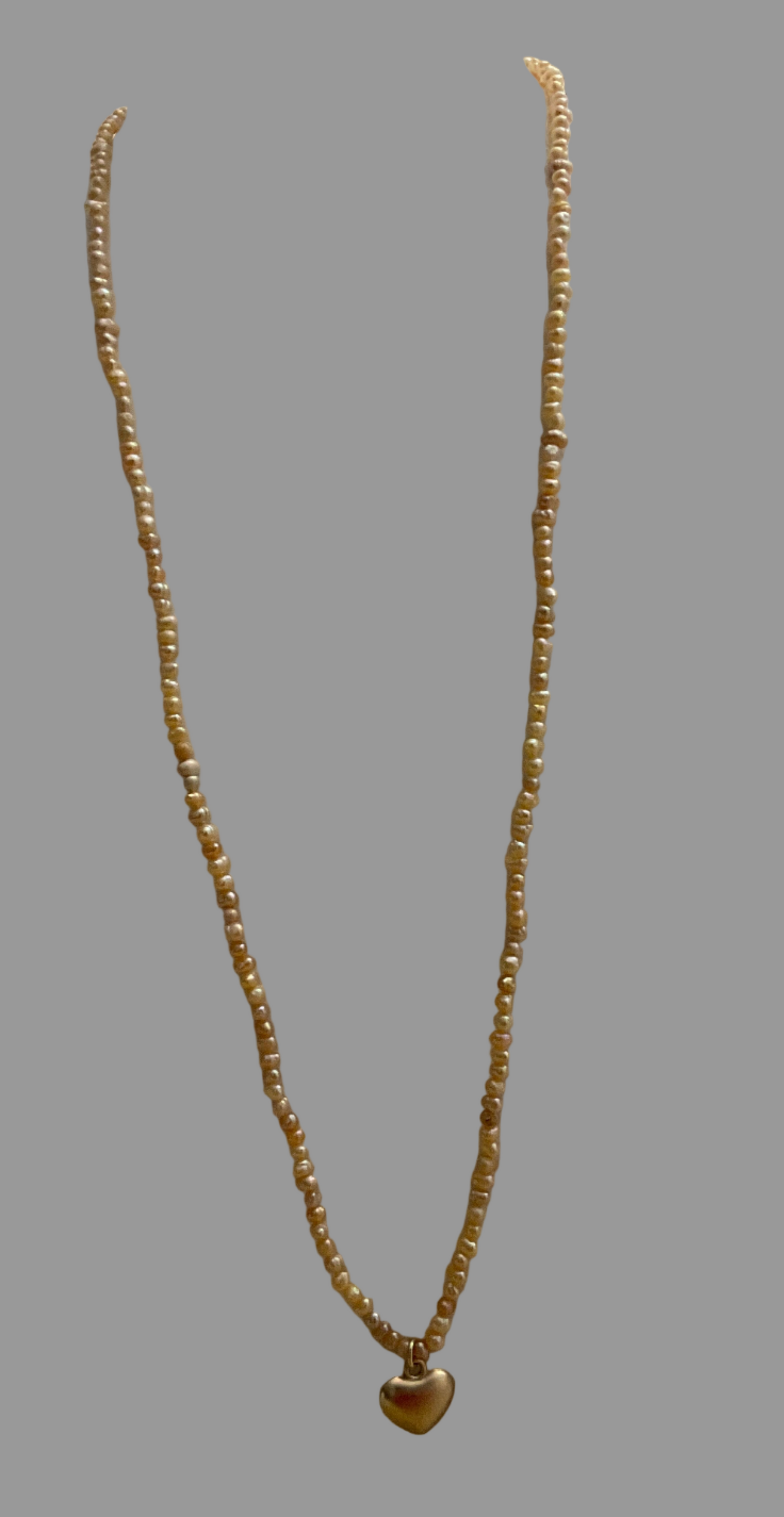 Fashion Jewellery Peach Colour Freshwater Pearl Necklace/Bracelet.