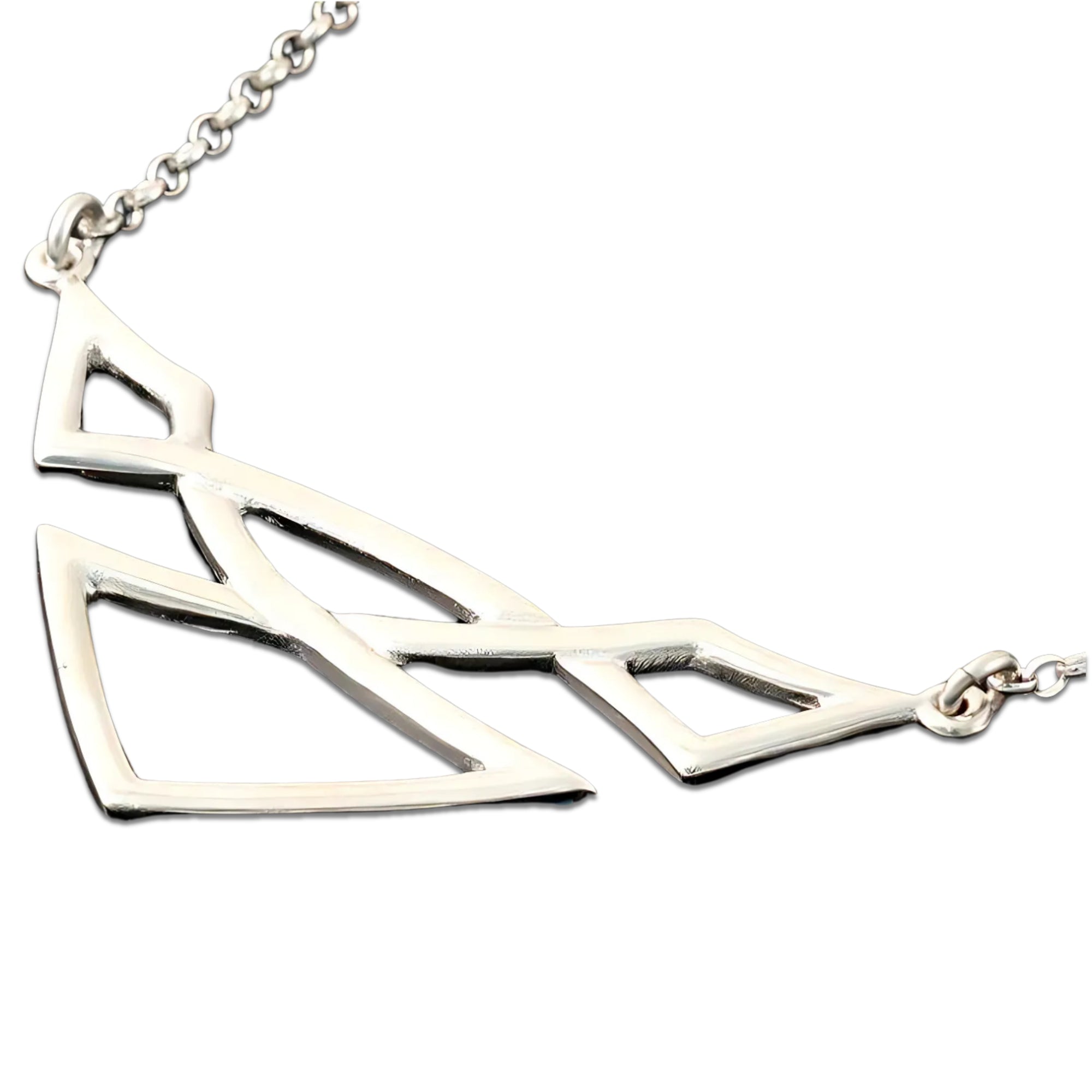 Triquetra Line Of Life Necklace - P789 Shetland