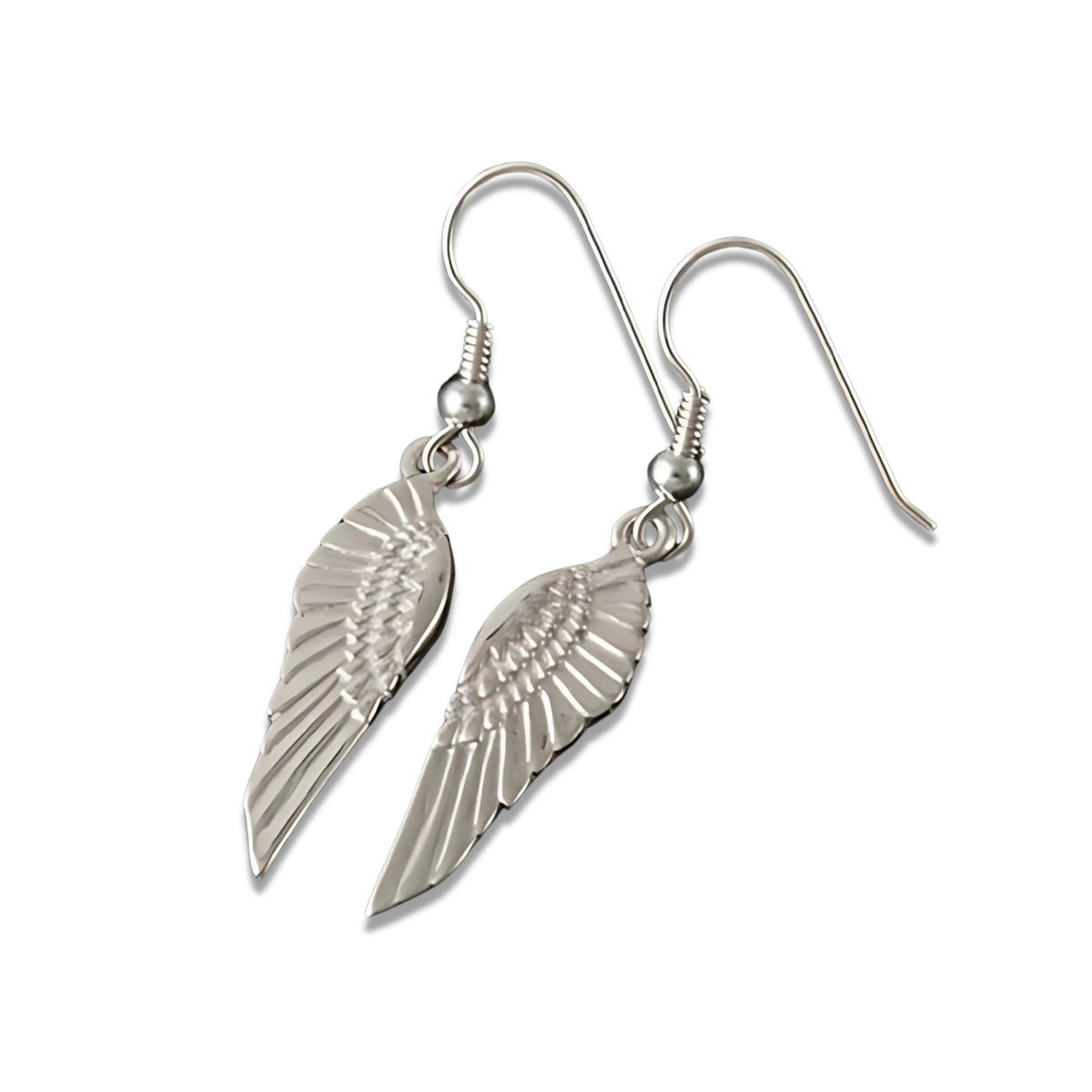 Freija Silver or 9ct Yellow Gold Wing Earrings FRE07D Shetland