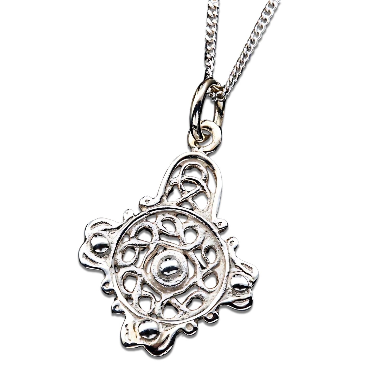 Silver or Gold Celtic Pendant - P533-S Shetland