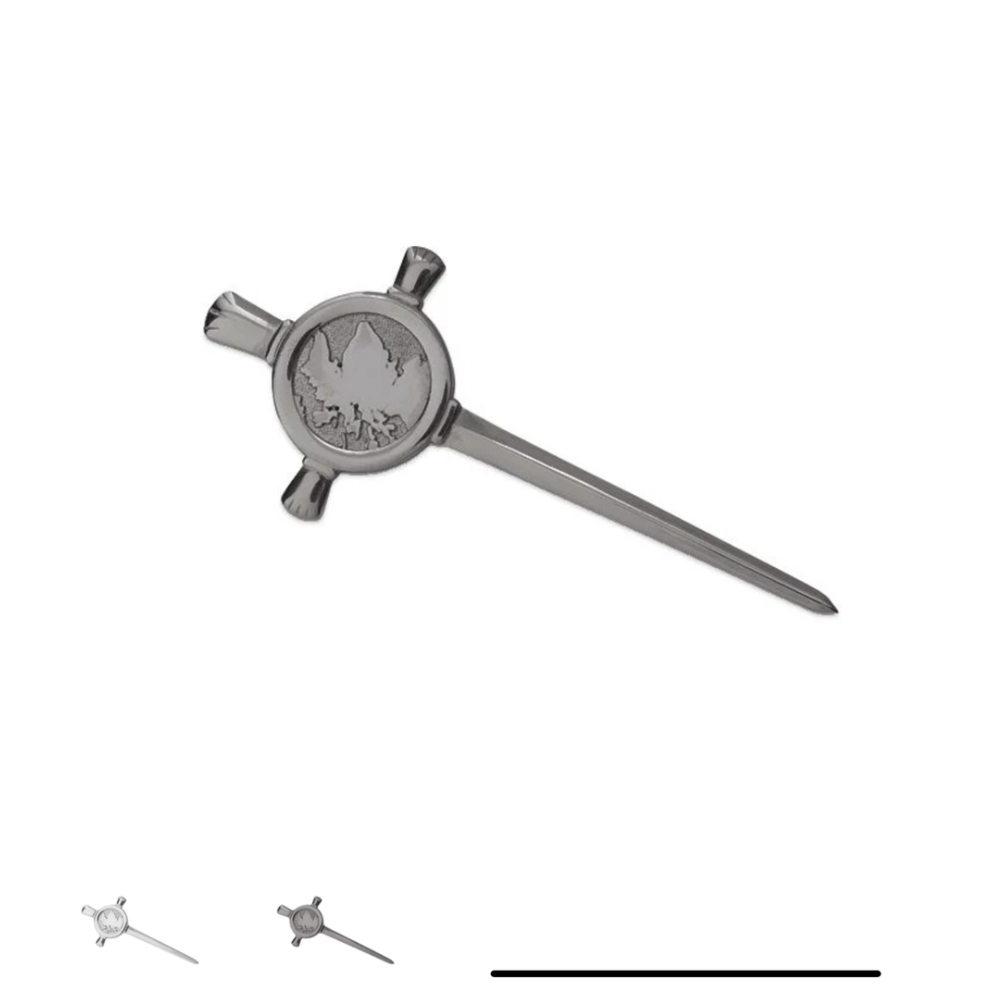 Map of Scotland Pewter Kilt Pin -