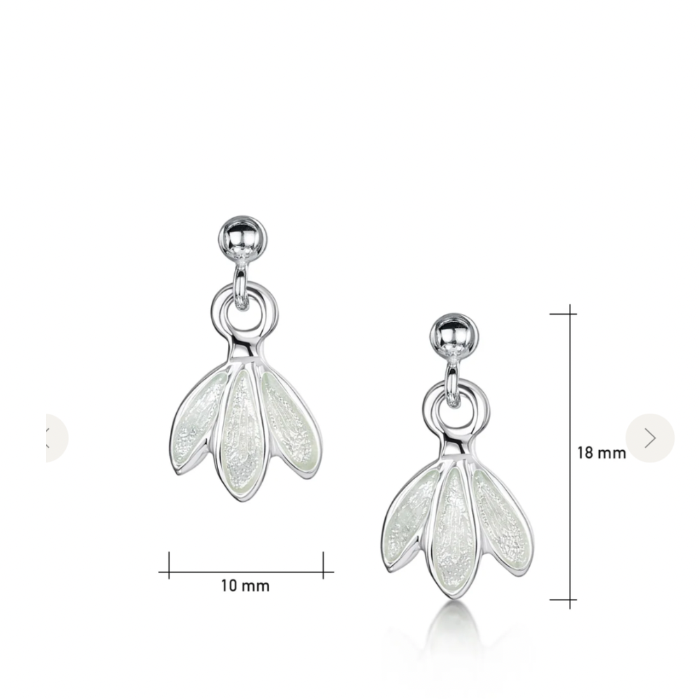EEM226 Snowdrop Earrings | Sheila Fleet