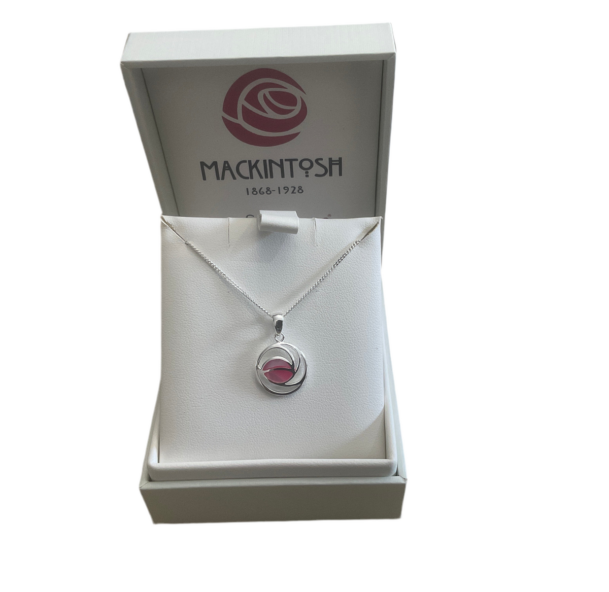 Sea Gems Sterling Silver  Mackintosh Rose Pendant  - 6073