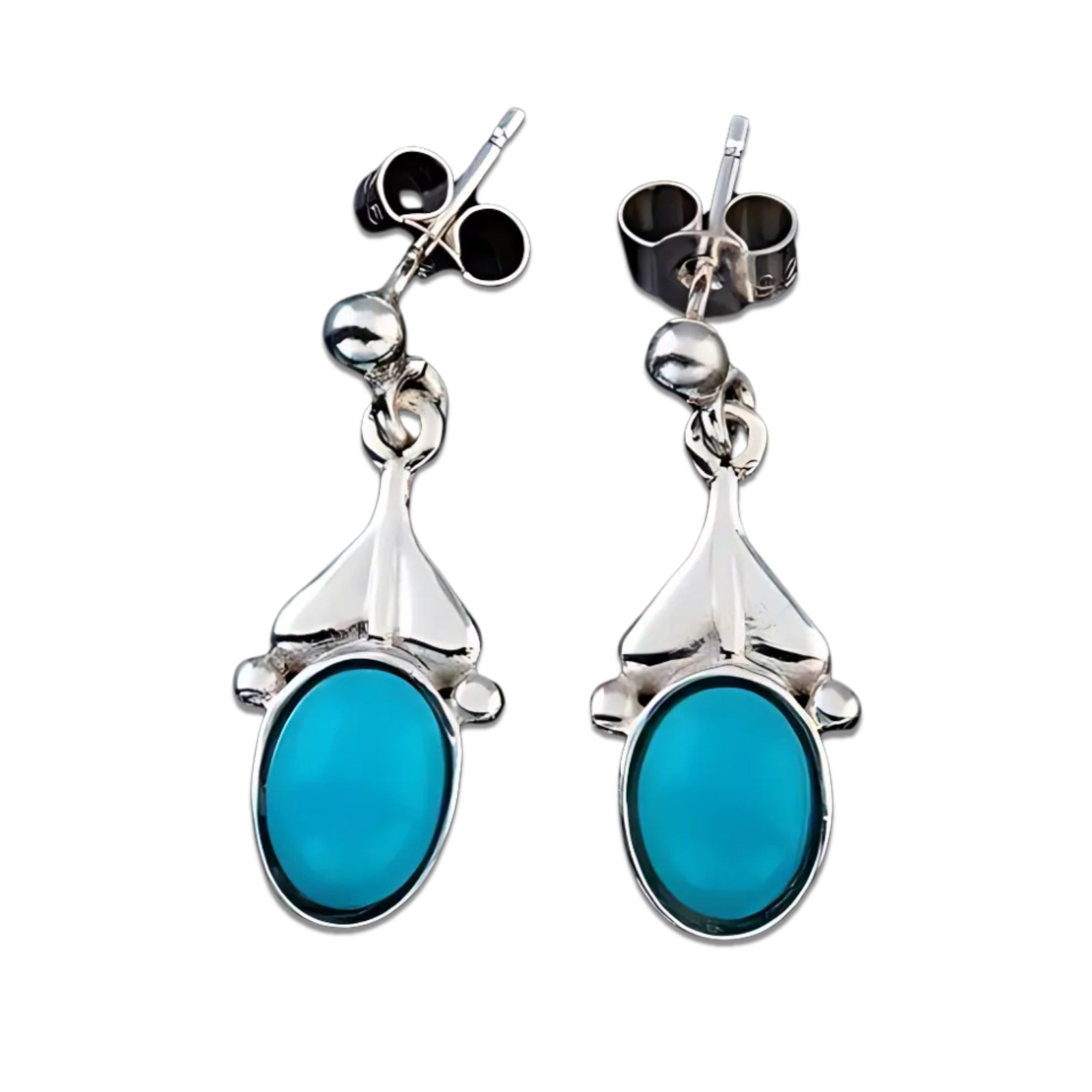 Sterling Silver Or Gold Drop Earrings - GE191 Shetland