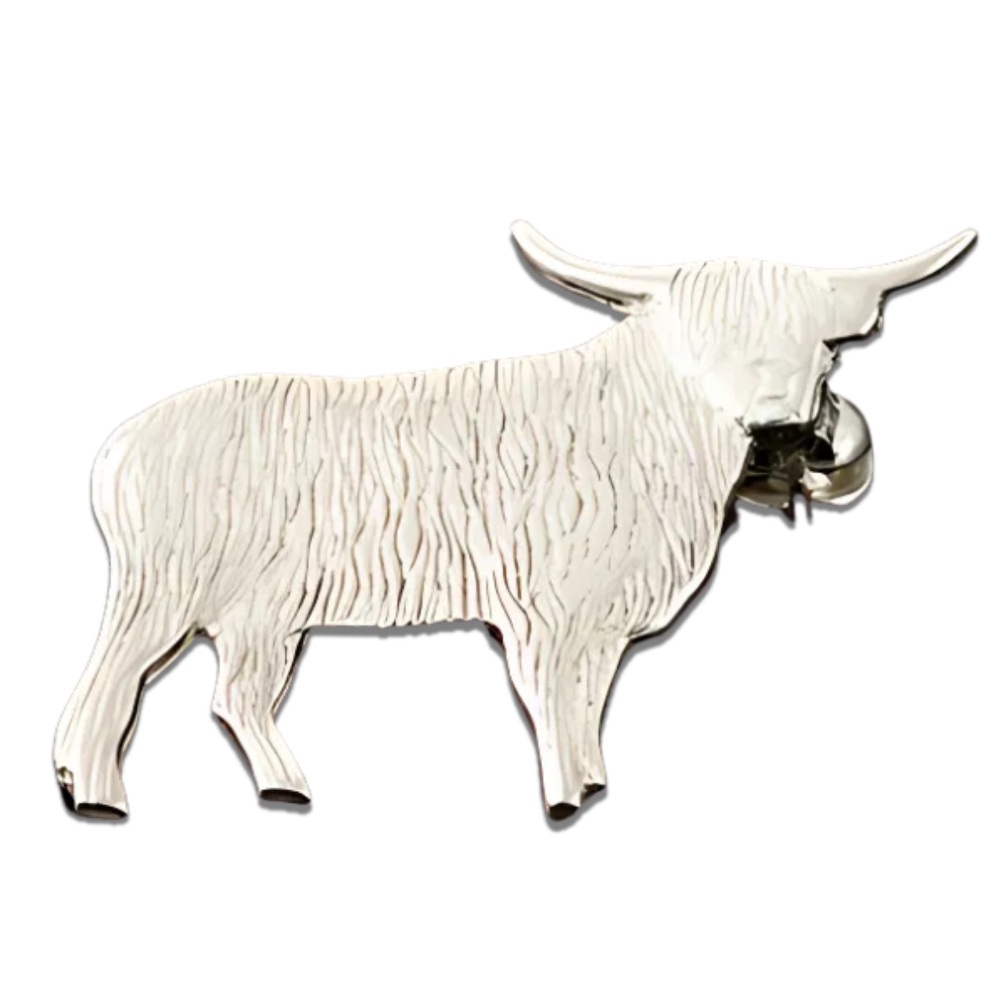 Sterling Silver Or Gold Highland Cow Brooch - BW11