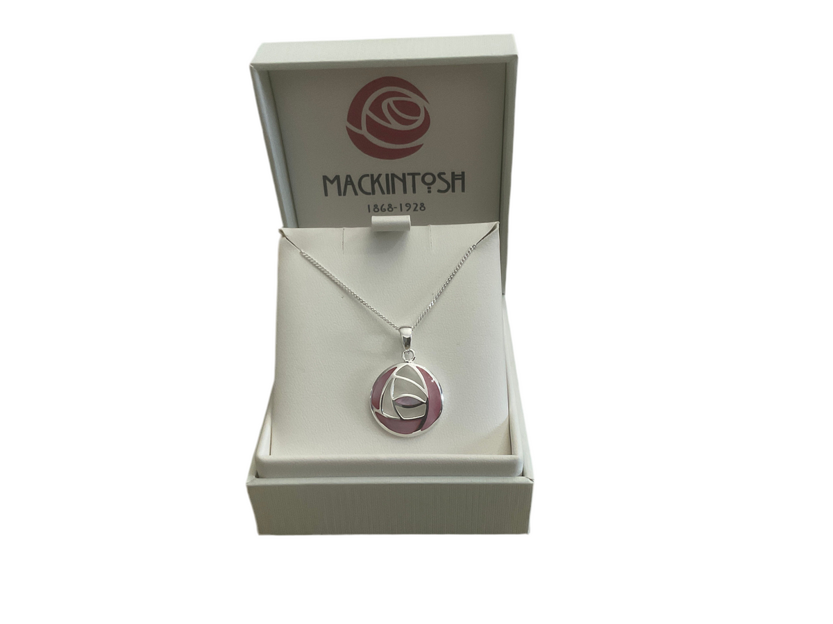 Sterling Silver and mother of pearl Mackintosh Pendant  - 6127