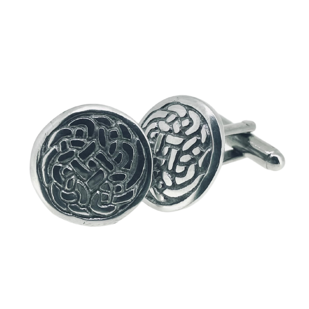 Celtic Design Pewter Cufflinks PC202 Pewtermill