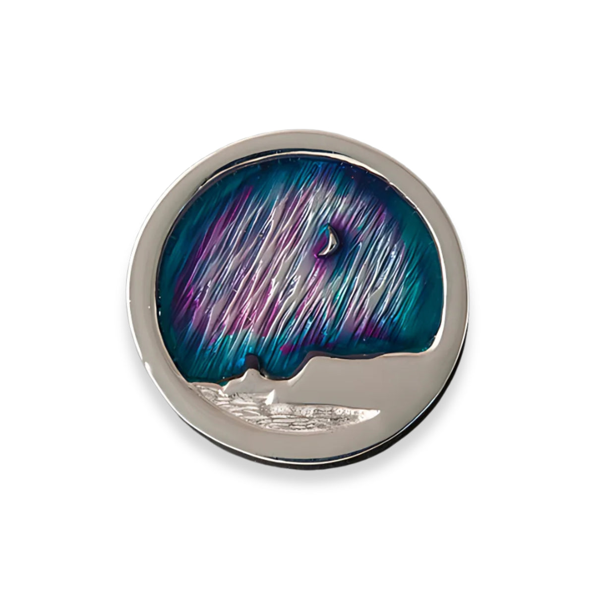 Silver Mirrie Dancers Brooch - MDB09 Shetland