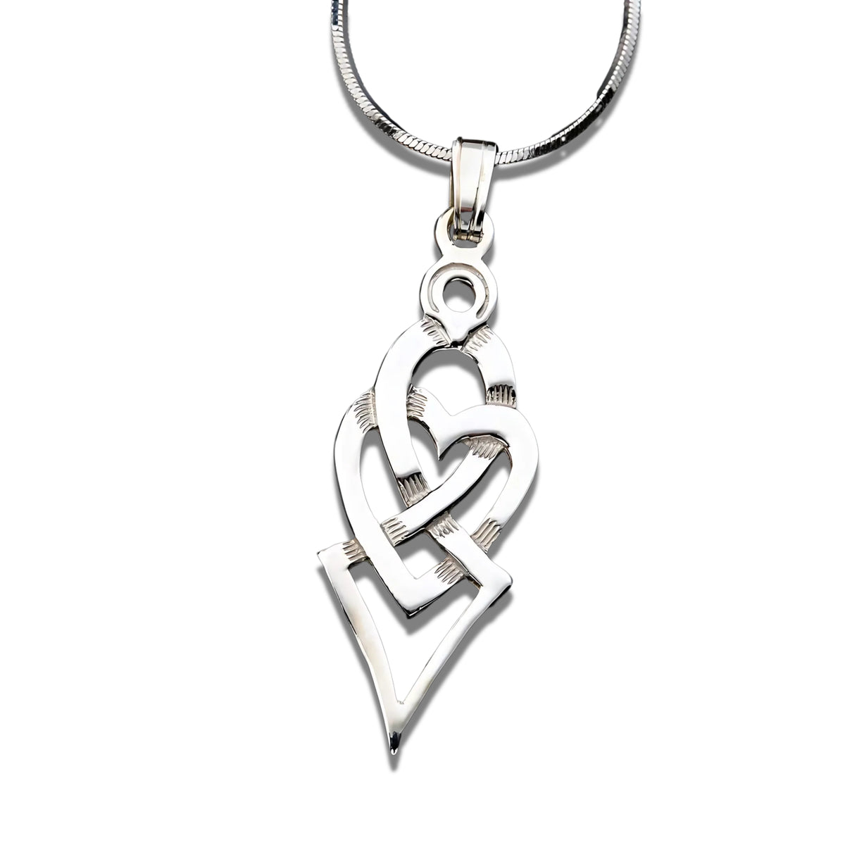 Celtic Heart Pendant - P720-s Shetland