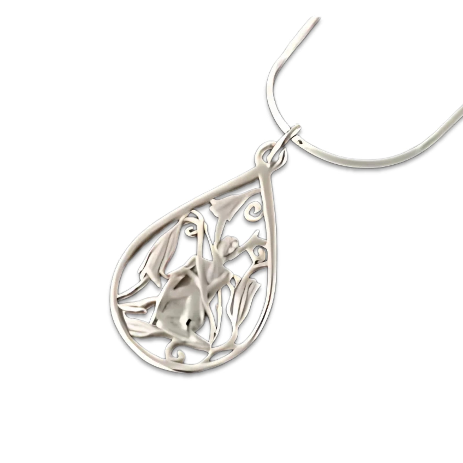 Freija Silver Or 9ct Yellow Gold Pendant - FRP03 Shetland