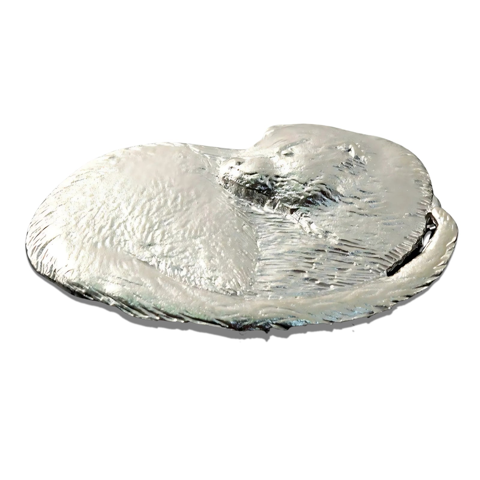 Sterling Silver Otter Brooch - B462