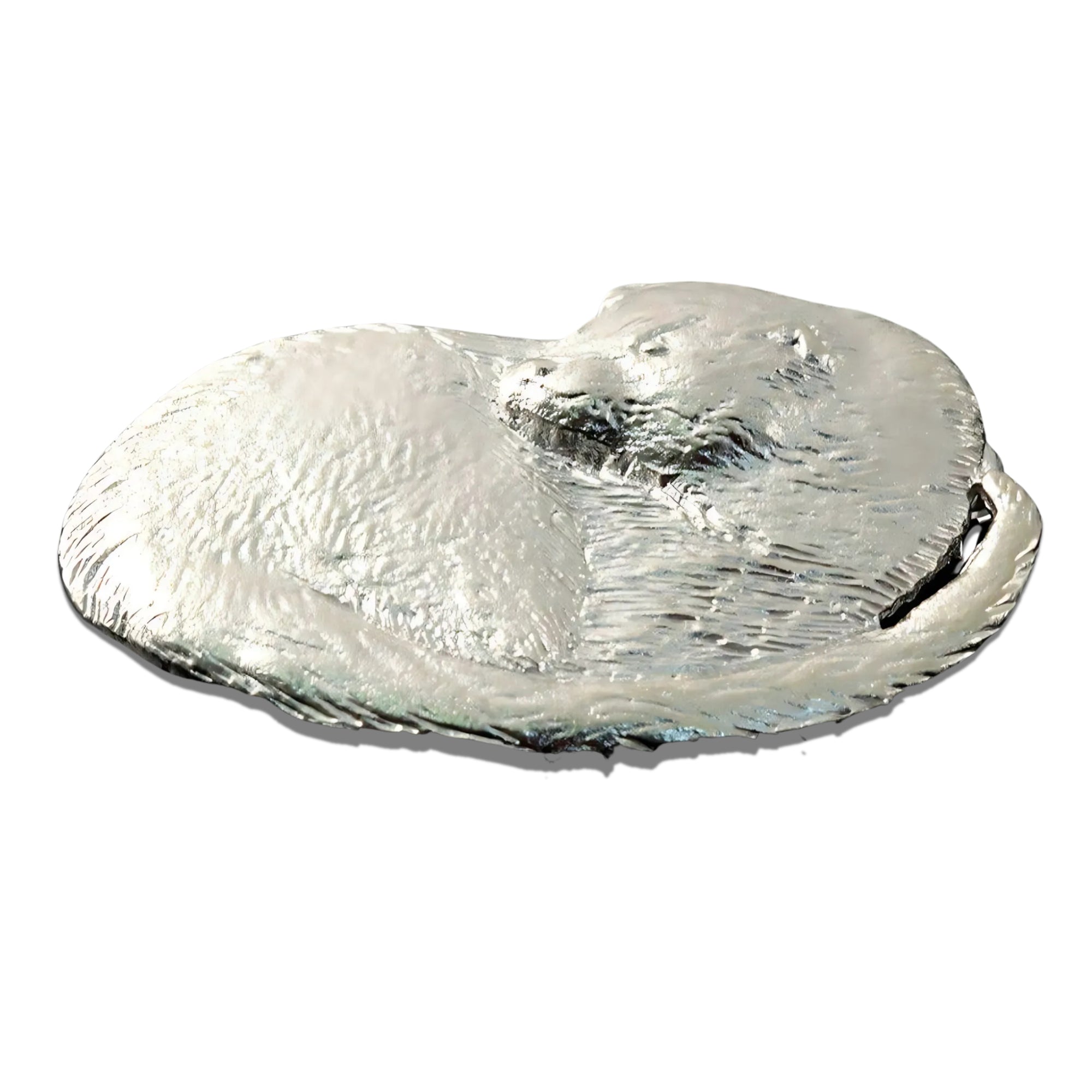 Sterling Silver Otter Brooch - B462