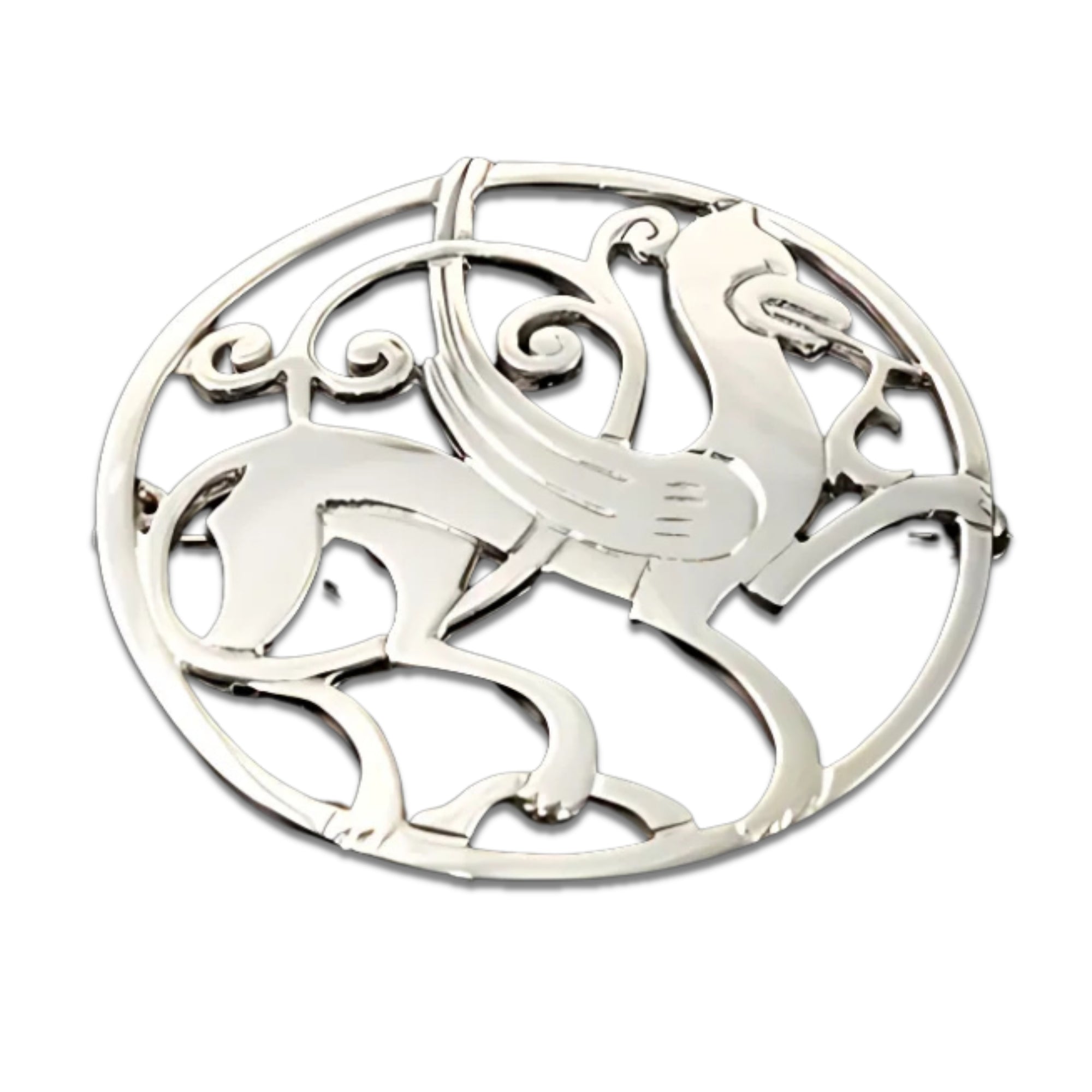 Sterling Silver Or Gold Quendale Brooch - B223-s